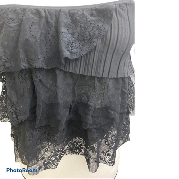 Victoria secret lace crop top black size small S - Picture 2 of 6
